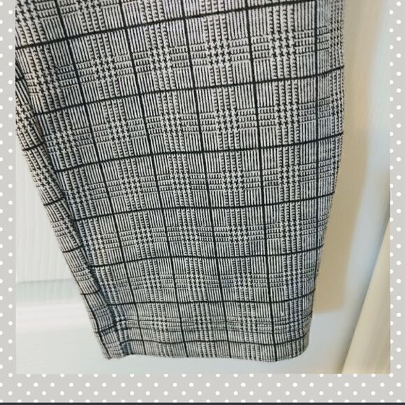 Women's Checkered Pants in Grey & Black Size L EUC by JustFab - Picture 4 of 6